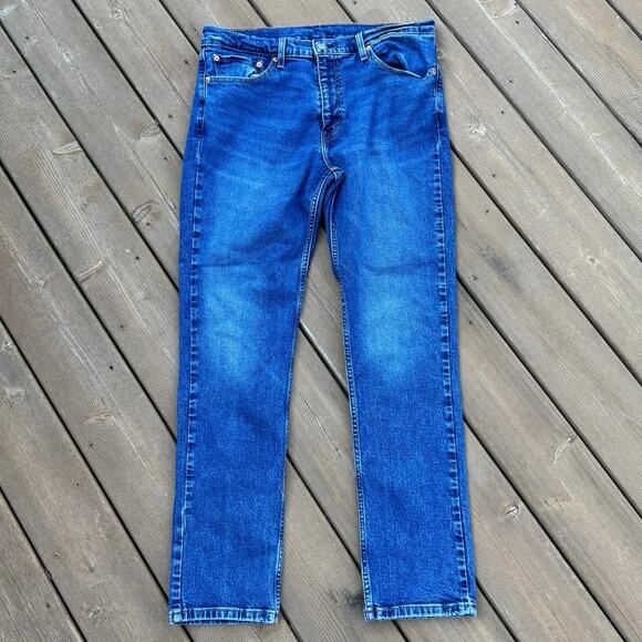 Levi's 511 Slim Fit 36x32 Straight Leg Men's Denim Blue Jeans - Picture 3 of 10